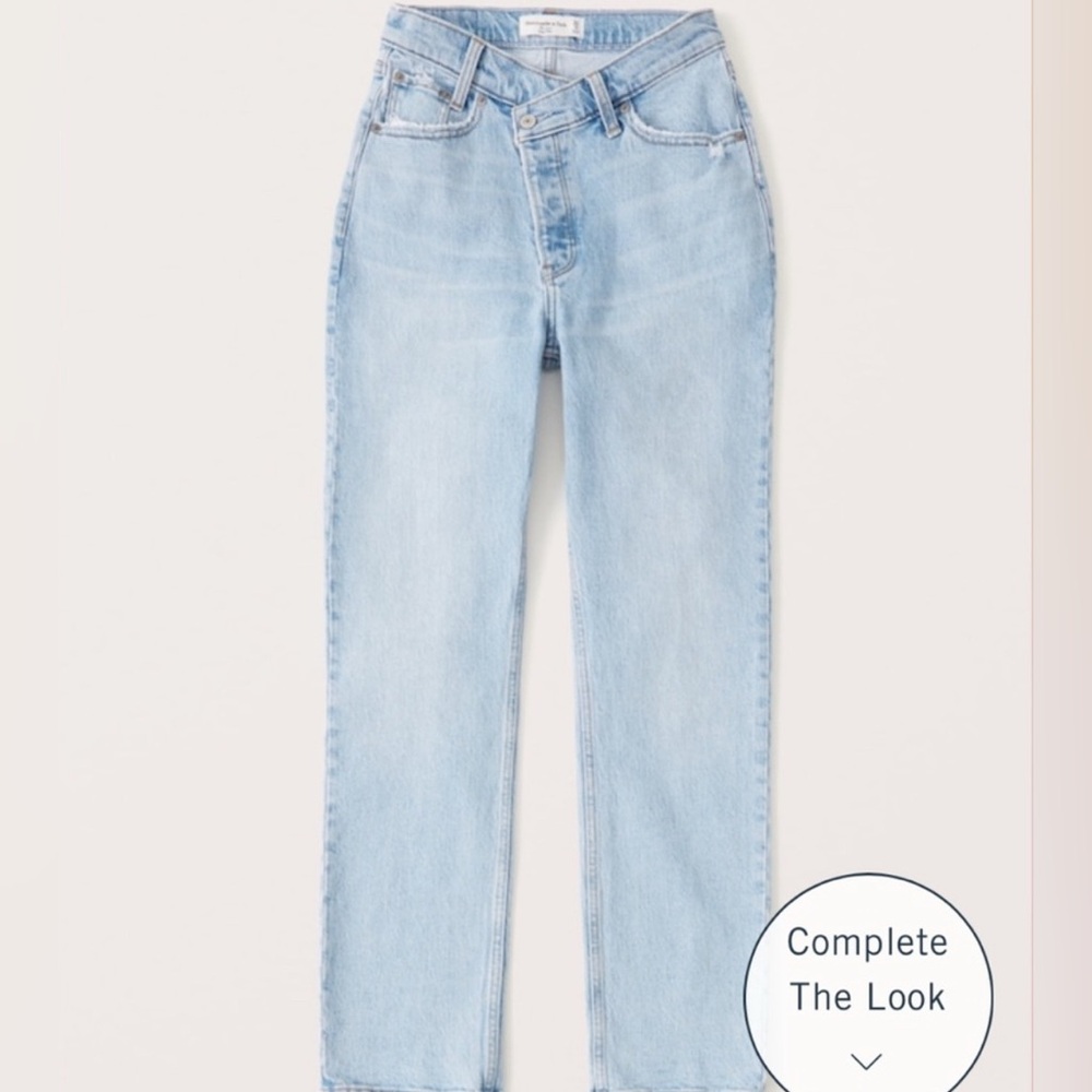 Abercrombie Curve Love High Rise Dad Jeans